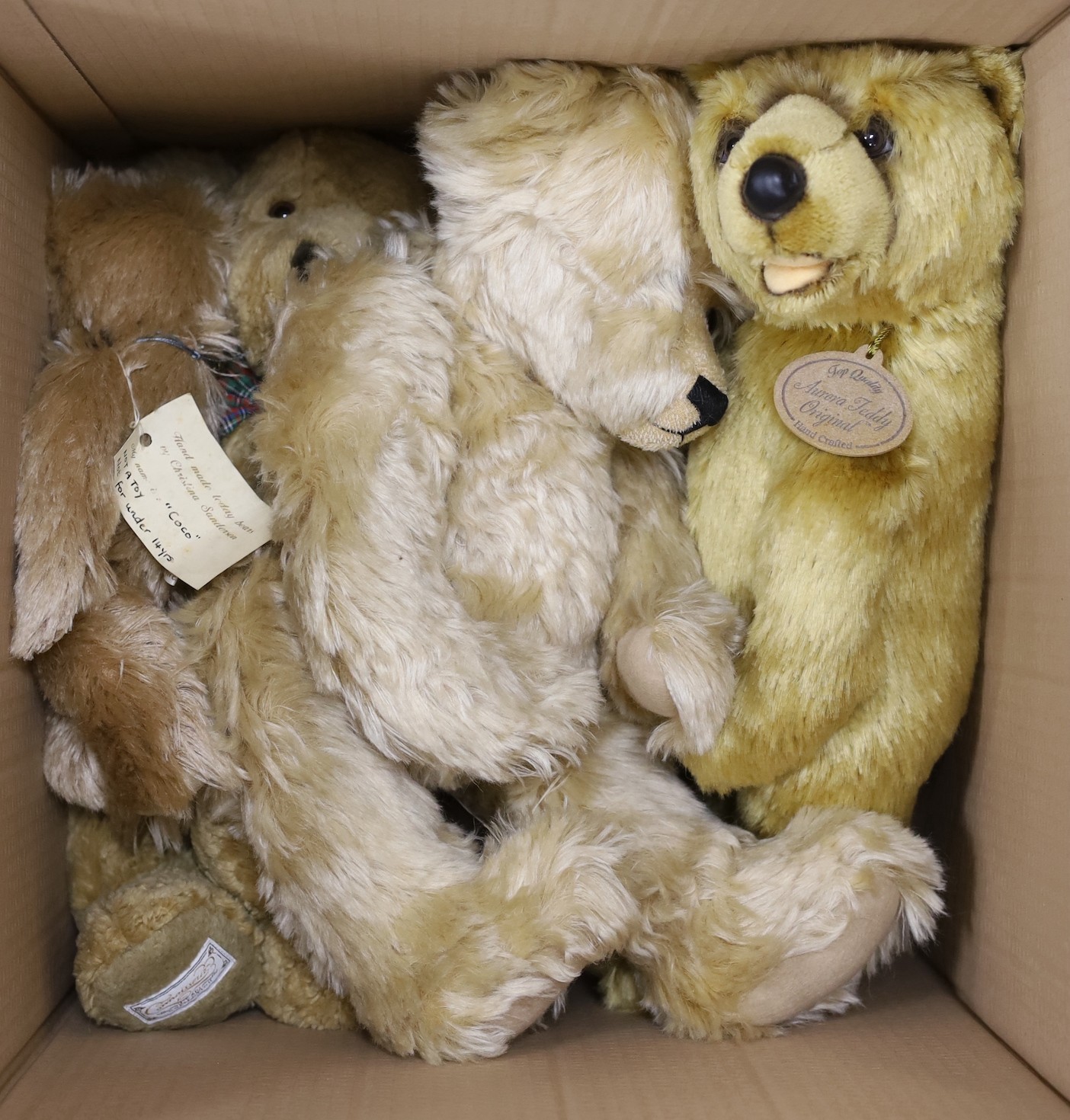 Ten Collector's bears including Clemens and Harrods